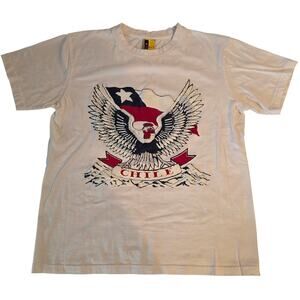 Vintage Chile Flag Eagle Graphic T-Shirt Medium Sumey Retro Souvenir
